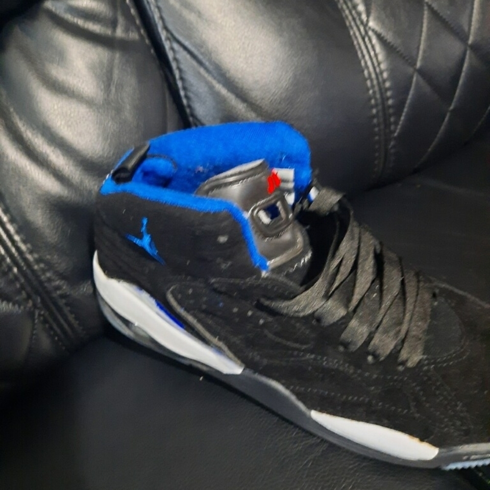 Jordan Blue and Black Sneakers
